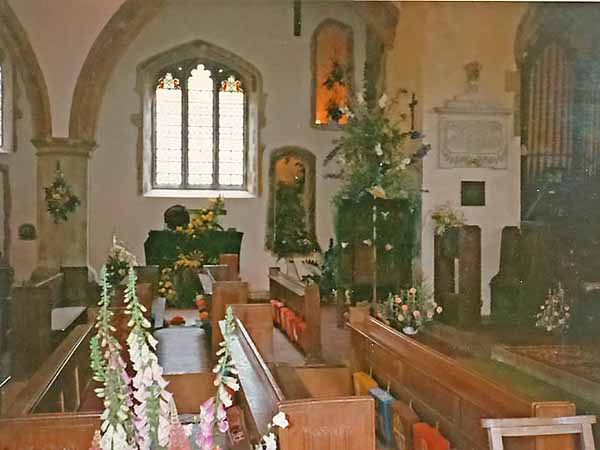 North Wall across the pews (now removed)